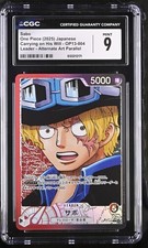 CGC 9 One Piece Sabo OP13-004 L Alternate Art Parallel Carrying on His will jpn