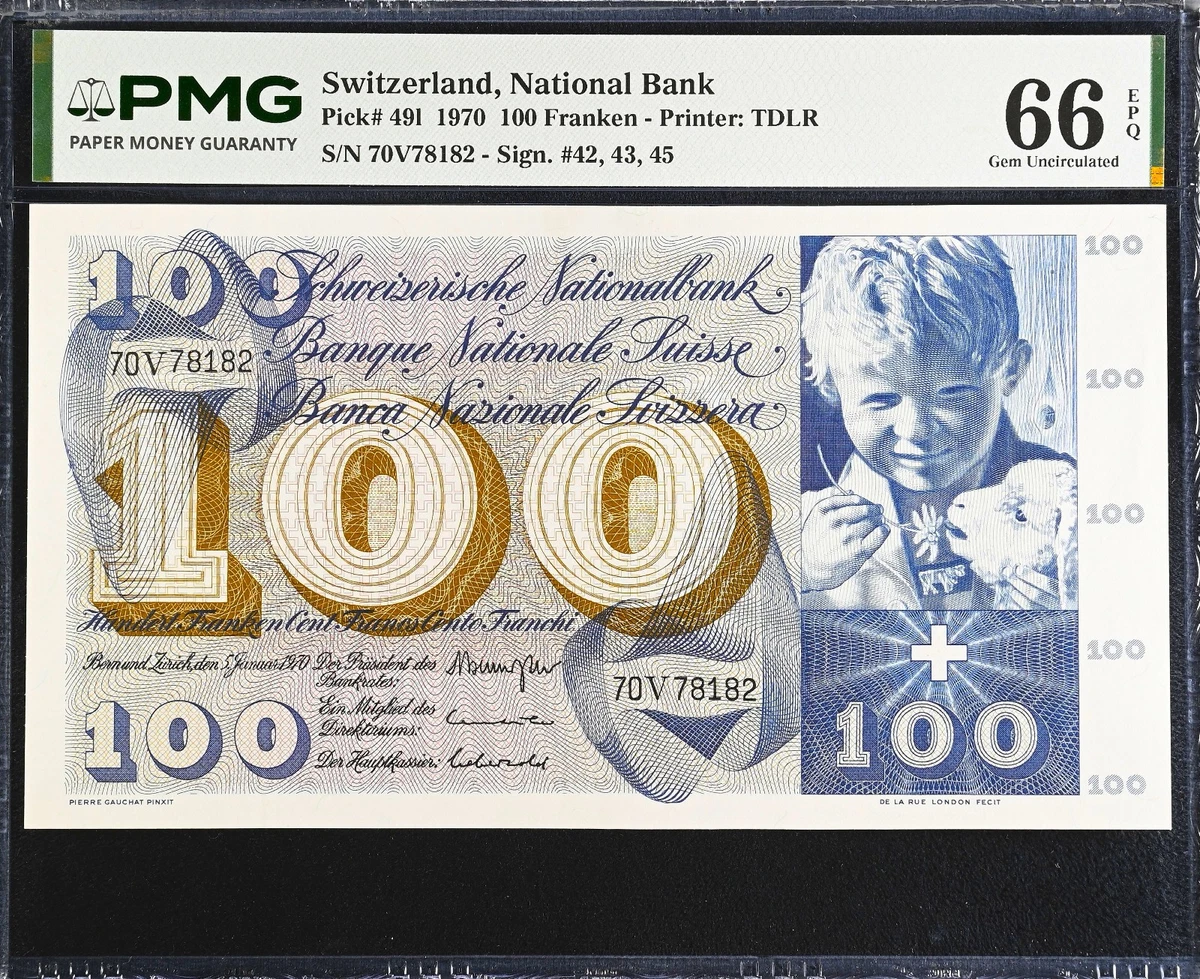 1970 Swiss Paper Money for sale | eBay