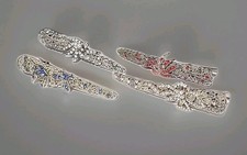 Rhinestone Hair Clips for Women Sparkling Hairpin Metal Alligator Clip Lot of...