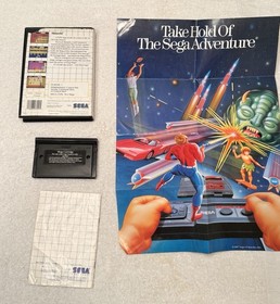 SHINOBI - 1988 Sega Master System In Box With Manual And Poster - Untested