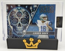 Jared Goff 1/1 Wild Card QB1 On The Clock Sugar Skull TRUE 1/1 Color Match SSP