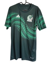 NWT Men’s Adidas Aeroready Slim Fit Mexico Pre-Match Green Soccer Jersey Size S