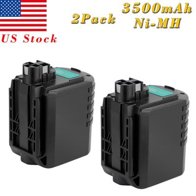 2Pcs 24V 3.5AH Ni-MH Battery For Bosch BAT019 BAT020 BAT021 11225VSR GBH24VFR