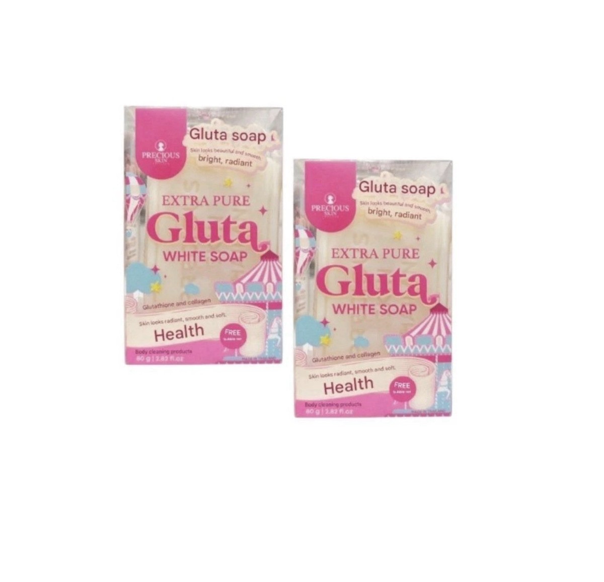 Precious Skin Thailand Extra Pure Gluta White Soap 2 Pack (80g each) | eBay