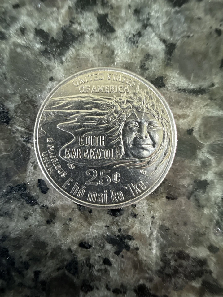 2023 D edith kanakaole quarter error “IN COD WE TRUST” Very Good - Image 4 of 4