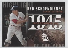 2015 Topps Update Highlight of the Year Red Schoendienst #H-67 HOF 04eb