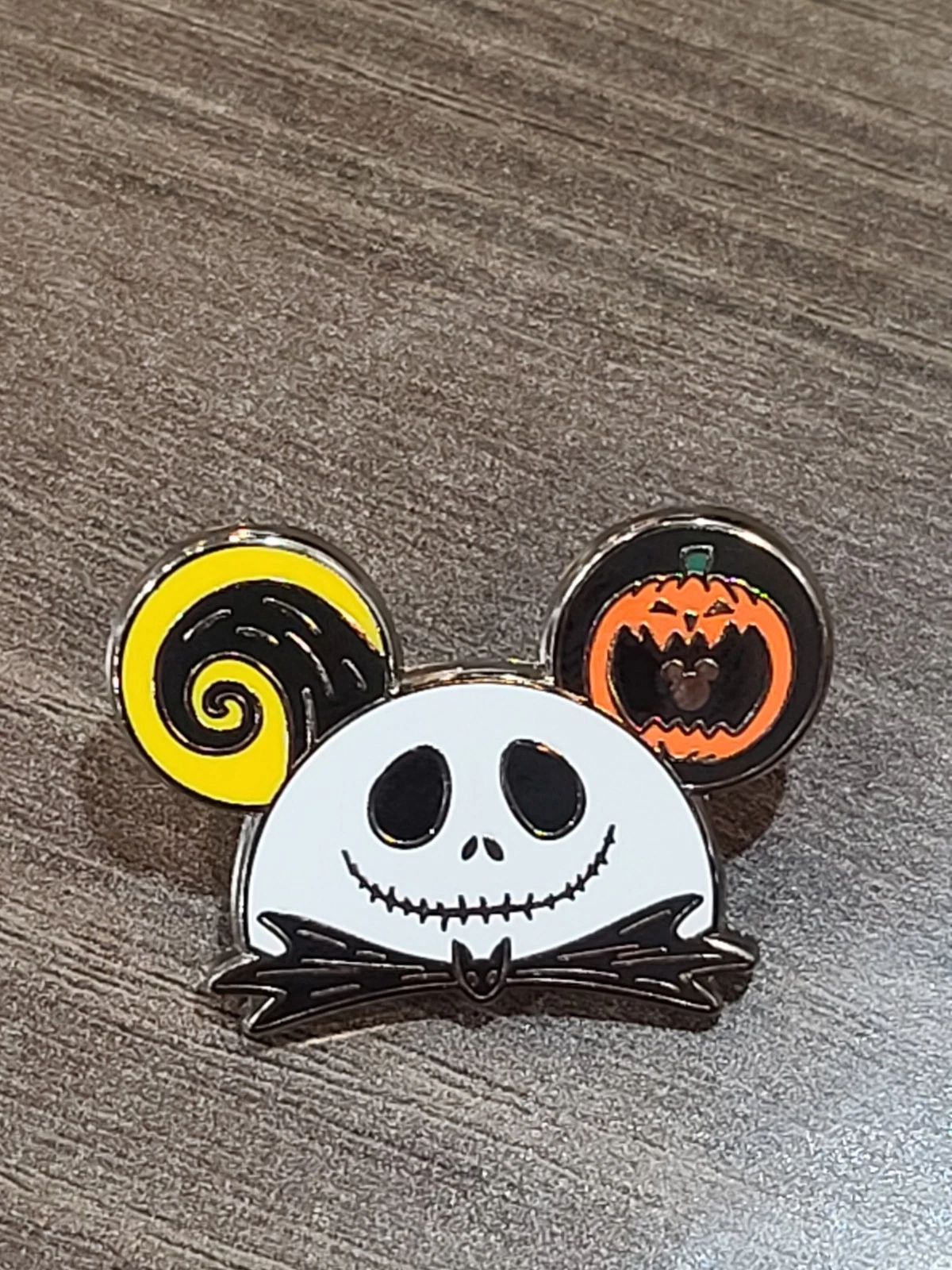 Disney Pin Jack Skellington Ear Hat Hidden Mickey Design Disneyland 2024