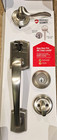 Kwikset Prescott Satin Nickel Single Cylinder Handleset w Tustin Handle