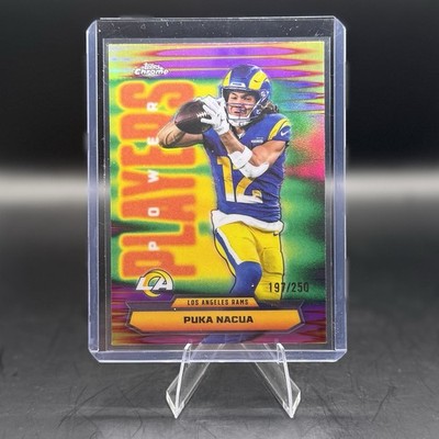 Topps Chrome 2025 Puka Nacua Power Players Pink Refractor /250 PP-24 Rams