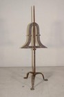 A GREAT 18TH C WROUGHT IRON ADJUSTABLE BIRD OR MEAT ROASTER IN OLD SURFACE — photo 9