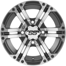 ITP SS212 Whl 14x6 4+2 4/137 12mm Mach/Blk Commander Max 800R DPS (2017-2018)