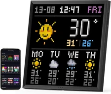 Pixoo-64 - Wifi Pixel Cloud Digital Picture Frame with APP Control,64 X 64 LED P