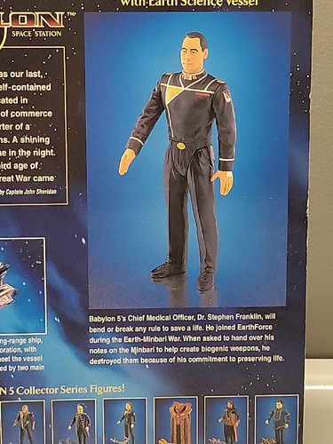 Dr. Stephen Franklin Exclusive Premiere Figure Babylon 5 Signed Autographed - Picture 6 of 11
