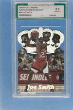 Graded 1995 Pacific Prisms Platinum Crown Die Cut Joe Smith AGS 8
