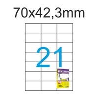 Etiketten 70X42,3 Mm Weiss 10500 Luma Aufkleber 500 Blatt A4 70X42 Labeldruck