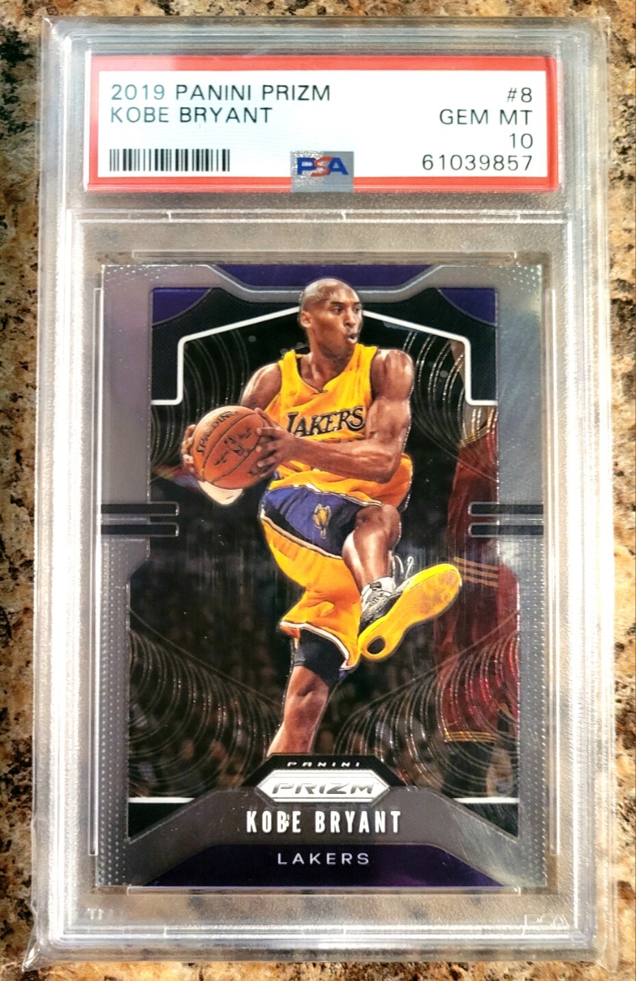 2019 Panini Prizm Silver #8 Kobe Bryant hof gem holo PSA 10