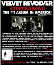 2004 Velvet Revolver "Contraband" Album Release Music Industry Promo Reprint Ad