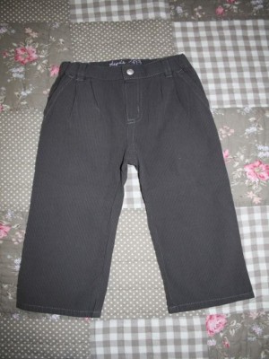 Petit Bateau Baumwollhose gestreift NEU Gr.86 grau