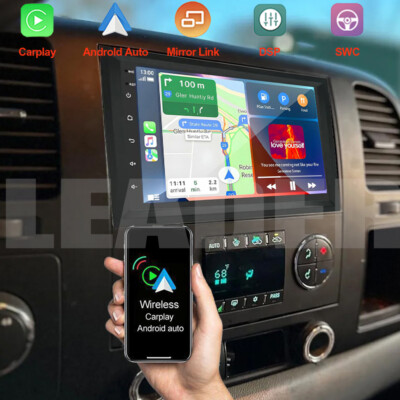For GMC Yukon Chevy Silverado Sierra Carplay Car Radio Stereo GPS NAVI FM RDS