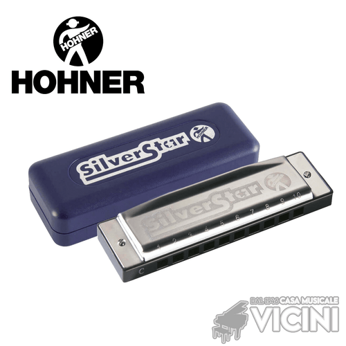 HOHNER SILVER STAR ARMONICA A BOCCA + CUSTODIA DO RE MI FA SOL LA SIb - OFFERTA - Foto 1 di 1