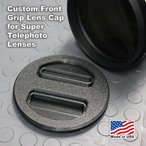 Custom Front Lens Cap for Canon RF 400mm f/2.8L IS - Spring Loaded Squeeze Style - Picture 1 of 2