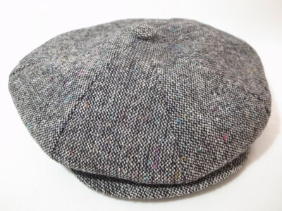 New York Hat Co Tweed Newsboy Cap Grey size M Made in USA | eBay