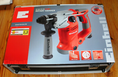 Defekter Einhell Bohrhammer RT-RH 26 AK rot mit Koffer und Betriebsanleitung