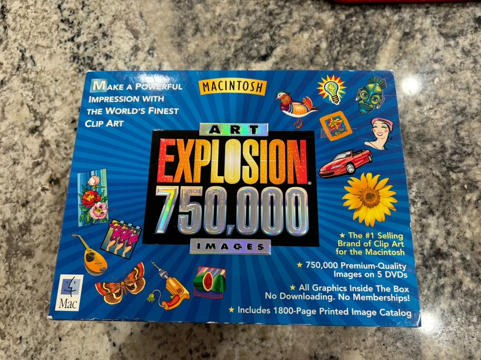 Nova Macintosh Art Explosion 750,000 Images 5 DVD 29GB 1800 pg. Book Catalog - Image 2 of 4