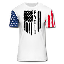 USA Distressed Flag Men T Shirt Patriotic American Tee Stars  Stripes T-Shirt