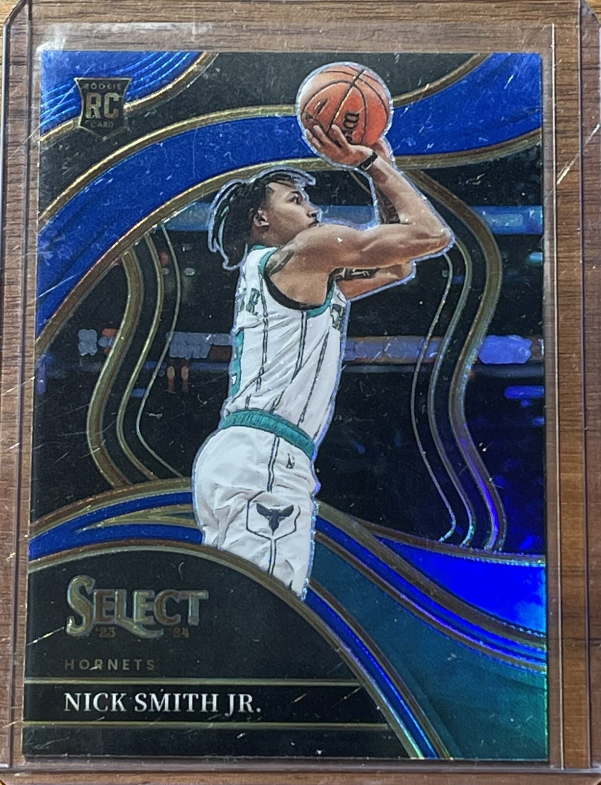 2023-24 Panini Select Nick Smith Jr Courtside Blue Prizm Rookie #293 Hornets