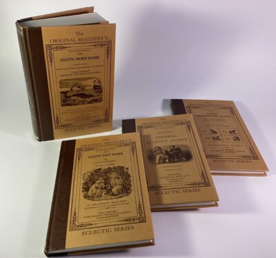 McGuffey s Eclectic Readers 4 HC Books Primer Spelling 1st & 4th Readers VGUC