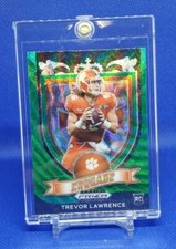 2021 PANINI PRIZM DRAFT PICKS /CRUSADE GREEN WAVE / TREVOR LAWRENCE # 161