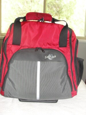 Eagle Creek 15''x14''x9'' Compact Tote Carry on Rolling Luggage Bag Red Gray