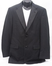 Tommy Hilfiger Mens Tuxedo Jacket Black Suit Coat Size 38 Long Union Made in USA
