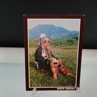 North Thailand The Women Of Mountain Folk Vintage Postcard 