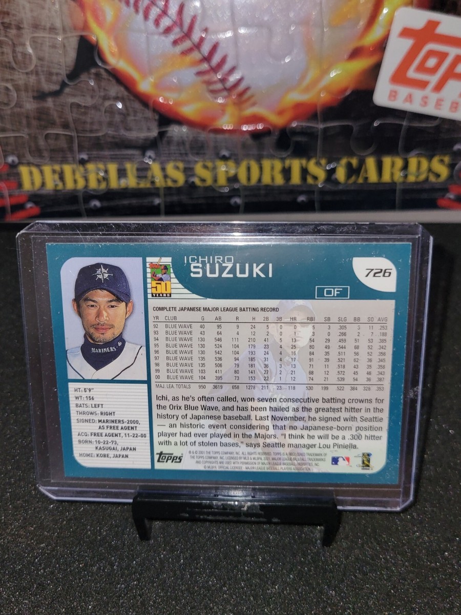レア 2001 Topps Gallery RC 日本語版 イチロー鈴木 レア 2001 Topps Gallery RC 日本語版 イチロー鈴木