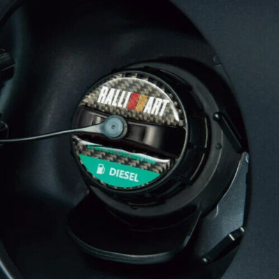 Genuine OEM MITSUBISHI RALLYART Fuel Cap Garnish SRG20013D Diesel JDM - NEW!!