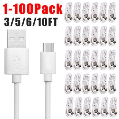 USB Type C Data Cable 5A Fast Charging USB-A to USB-C Charger lot Cord For Phone