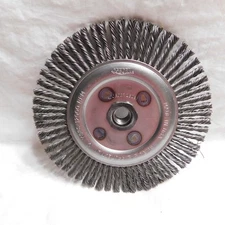 Osborn 6-1/2" Stringer Bead Twist Wire Brush 5/8 -11 - Made in the USA #26088