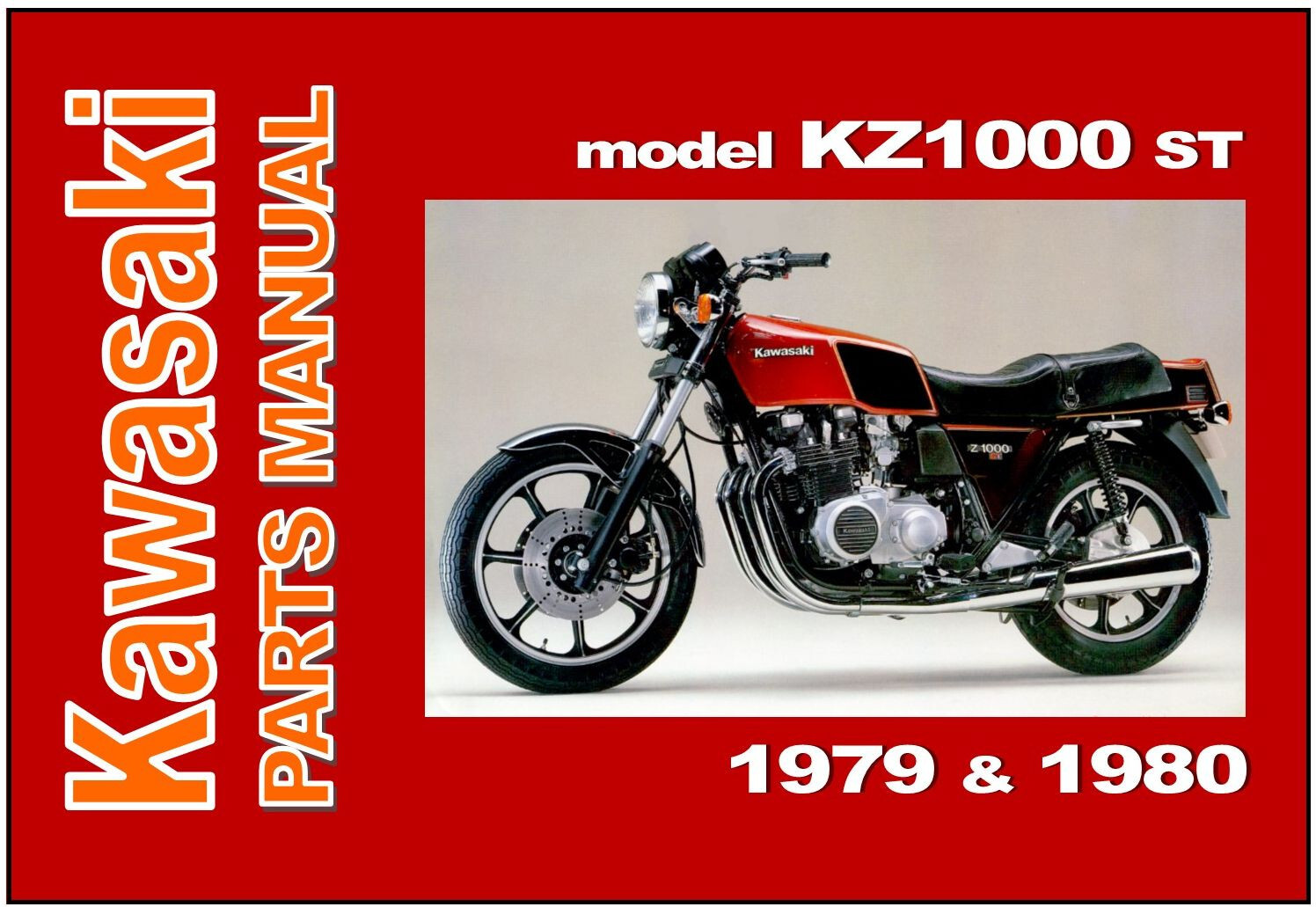 KAWASAKI Parts Manual Z1000 ST Z1000ST KZ1000 KZ1000E 1979 1980 Spares