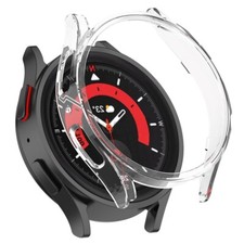 Clear Hard PC Frame Protective Case for Samsung Galaxy Watch 5 Pro 45mm SM-R920N