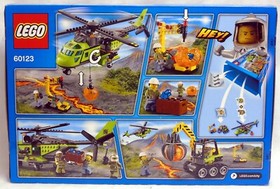 Lego 60123 City Volcano Supply Helicopter 330 pcs 