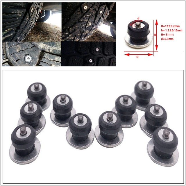 100 x Car SUV Motorcycle ATV UTV Tire Studs Spikes Screws Increase Tire