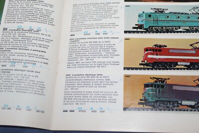 Lot Catalogues Trains électriques HO - Plans Réseaux - Lima Minitrix Jouef Hornby - Années 70