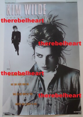 KIM WILDE Another Step Album 1986 US MCA Records Promo Poster - ROLLED - Rare