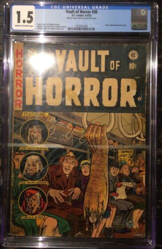 Vault Of Horror #30 Classic Dismemberment Cover CGC 1.5  1292291002