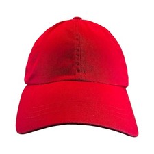 Youth Baseball Cap Hat Red One Size Strapback Adjustable