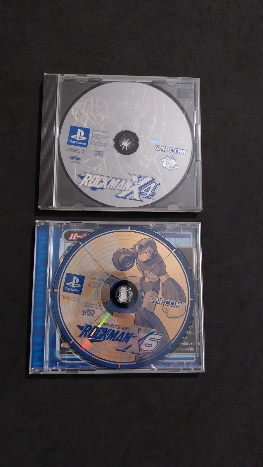 ROCKMAN X4 Et ROCKMAN X6 SONY PLAYSTATION 1 PS1 JAPONAIS D'Occasion SANS MANUELS