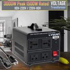 1500W/3000W Transformer Voltage Converter 110V to 230V Step Up&Down 23V to 110V