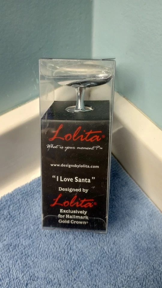 NEW Lolita "I Love Santa" Corkscrew Hallmark Gold Crown C-WINS-55855 - Image 2 of 4